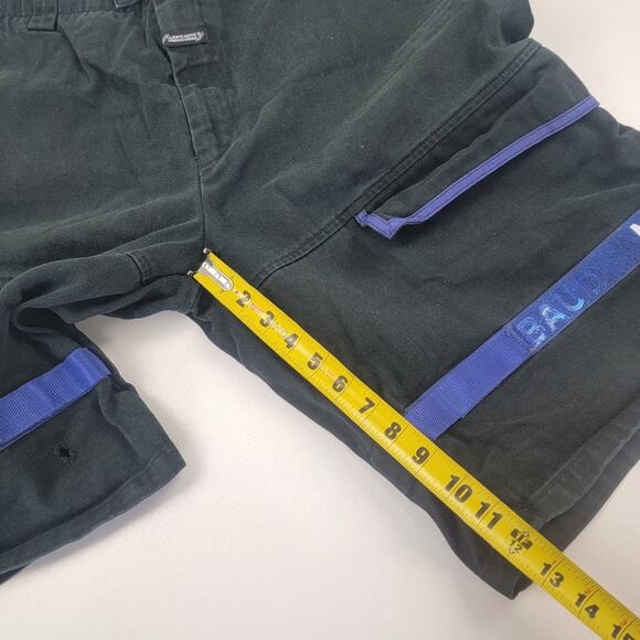 Vintage Y2K Marithe Francois Girbaud Strap Jorts Distressed Shorts Black 40 - Picture 8 of 12